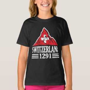 Switzerland Flag Matterhorn Since 1291 T-Shirt