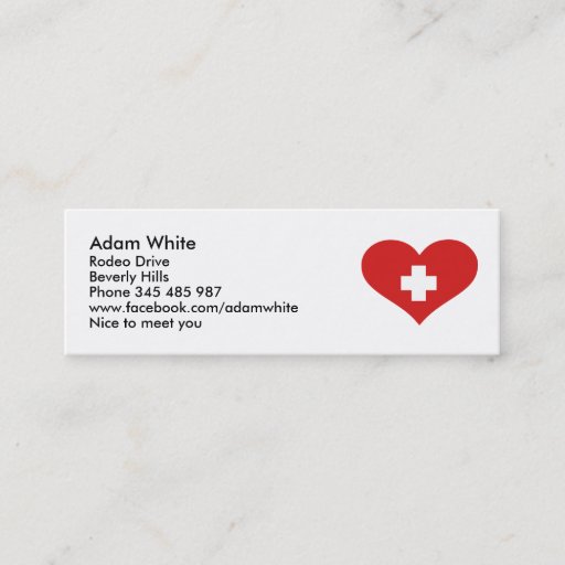 Customizable Switzerland flag business card templates
