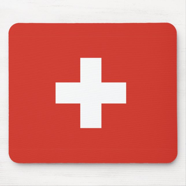 Switzerland flag Mousepad (Front)