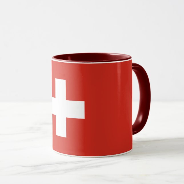 Switzerland flag Mug (Front Right)