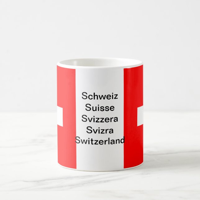 Switzerland flag mug (Center)