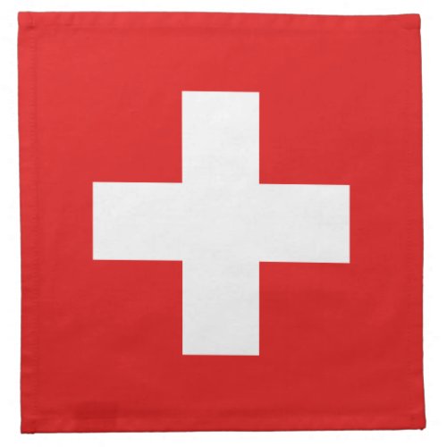 Switzerland Flag Napkin