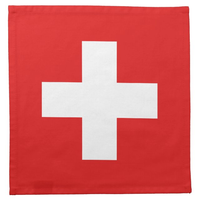 Switzerland Flag Napkin (Front)