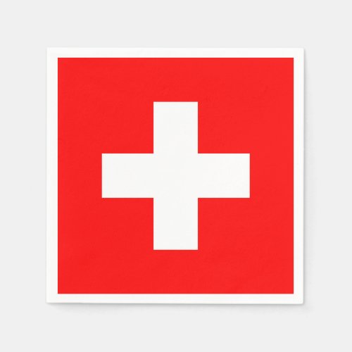 Switzerland Flag Napkins