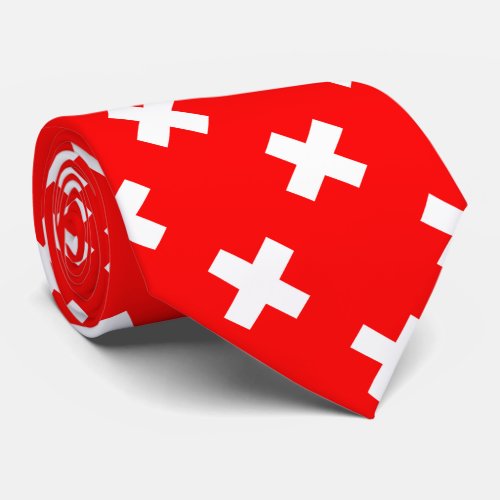 Switzerland Flag Neck Tie