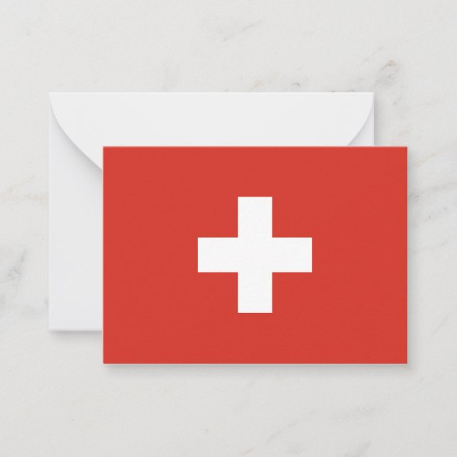 Switzerland flag note card (Front)
