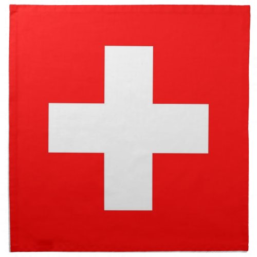 Switzerland Flag on MoJo Napkin