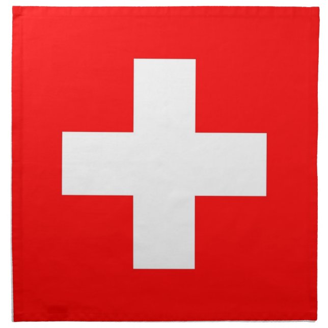 Switzerland Flag on MoJo Napkin (Front)