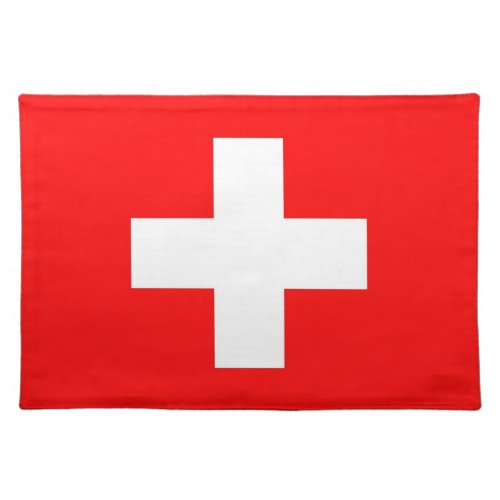 Switzerland Flag on MoJo Placemat