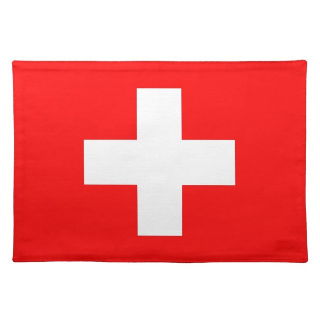 Switzerland Flag on MoJo Placemat (Front)