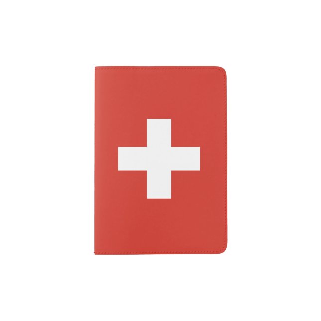 Switzerland Flag Passport Holder (Front)