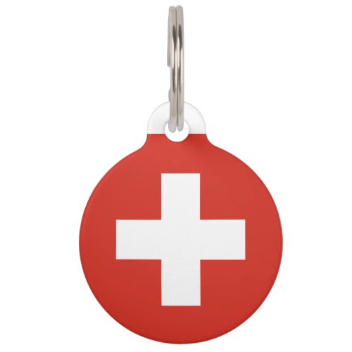 Switzerland Flag Pet Tag