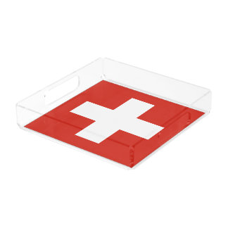 Switzerland flag phone case acrylic tray