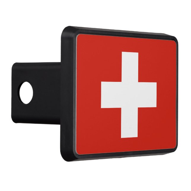 Switzerland flag phone case hitch cover (Right)