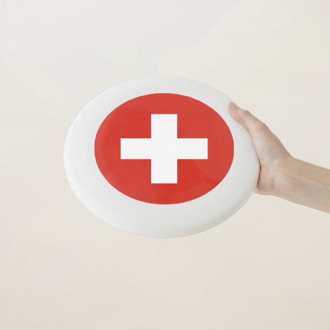 Switzerland flag phone case Wham-O frisbee (In Hand)
