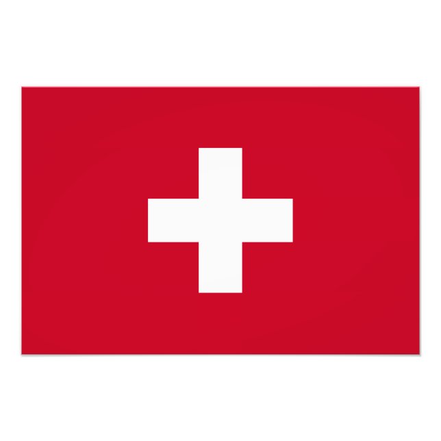 Switzerland Flag Photo Print (Front)