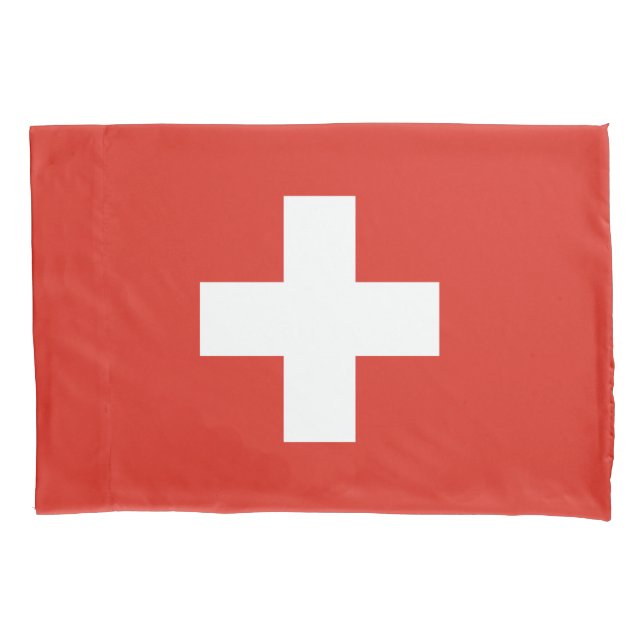 Switzerland Flag Pillow Case (Front)
