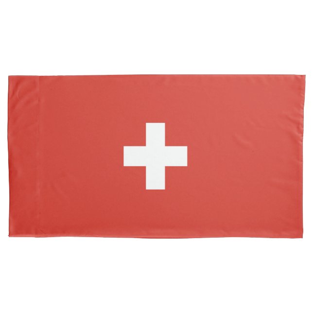 Switzerland flag pillow case (Front)