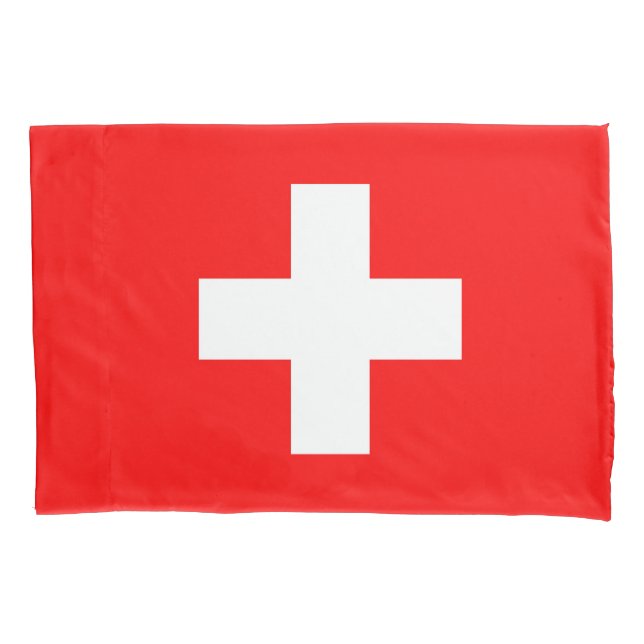 Switzerland Flag Pillow Case (Front)
