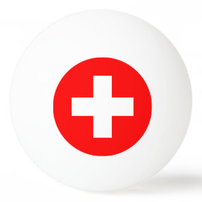 Switzerland Flag Ping Pong Ball