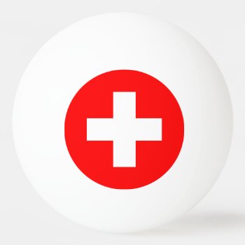 Switzerland Flag Ping-pong Ball by flagart at Zazzle