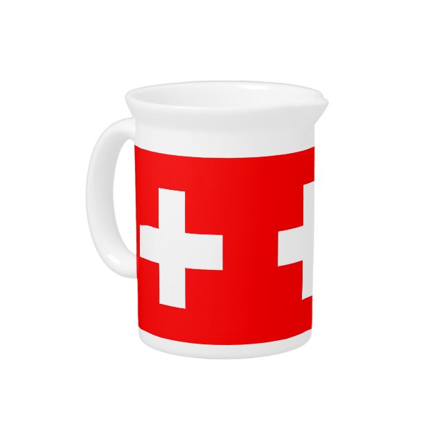 Switzerland Flag Pitcher (Left)