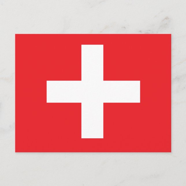 Switzerland Flag Postcard (Front)