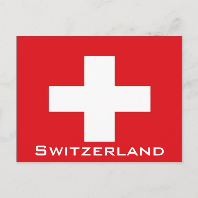 Switzerland flag postcard (Front)