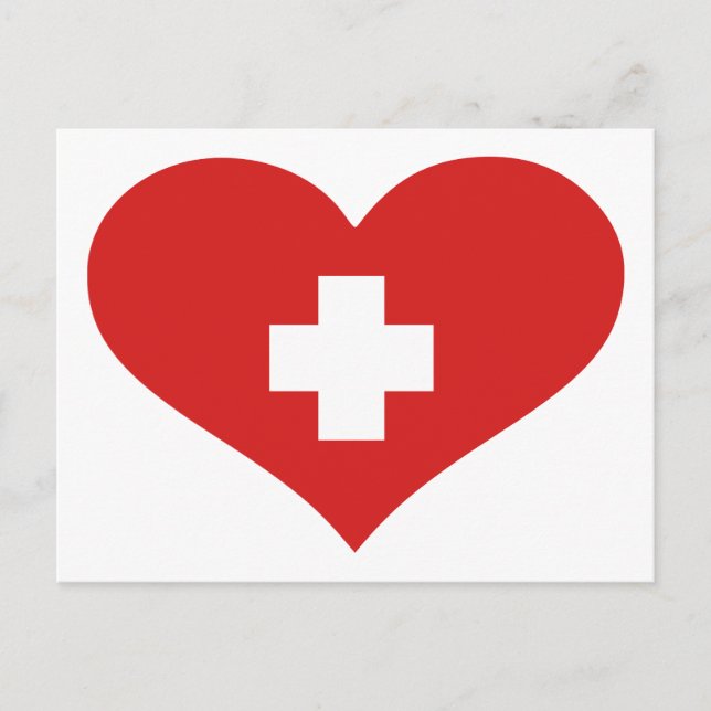 Switzerland flag postcard (Front)
