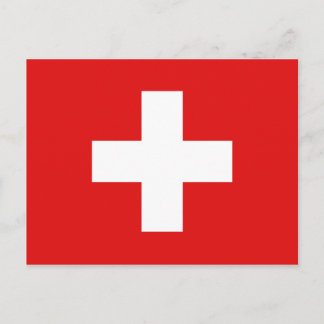 Switzerland Flag Postcard