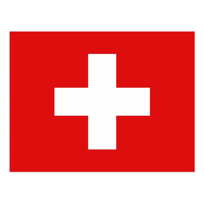 Switzerland Flag Postcard