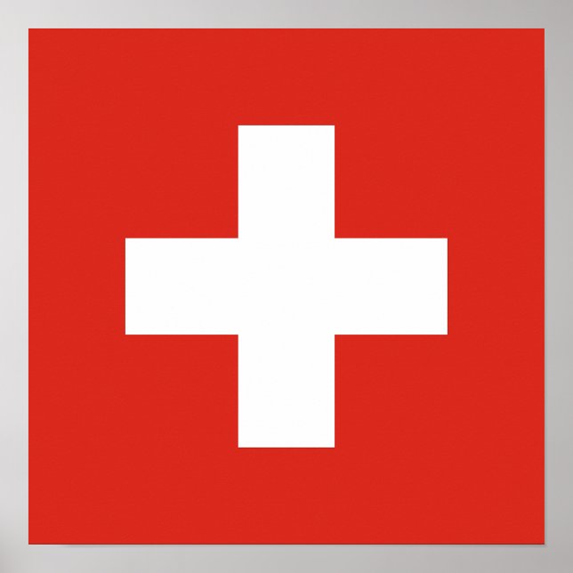 Switzerland Flag Poster (Front)