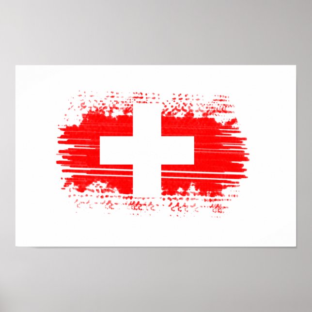 Switzerland flag  poster (Front)