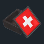Switzerland Flag Premium Gift Box<br><div class="desc">Add a touch of Swiss charm to your gifting experience with our exclusive gift box featuring the flag of Switzerland! Crafted with meticulous attention to detail, this gift box is more than just a wrapping solution; it’s a celebration of Switzerland’s heritage and cultural pride. The vibrant design prominently displays the...</div>