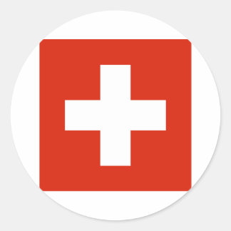 Switzerland Flag Products Classic Round Sticker