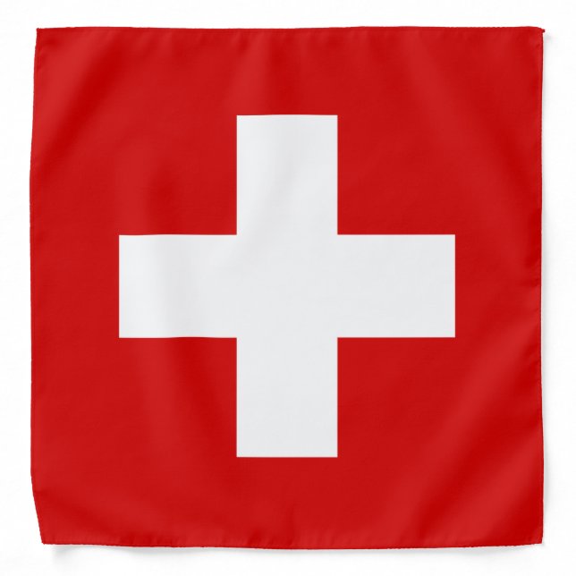 Switzerland flag quality bandana (Front)