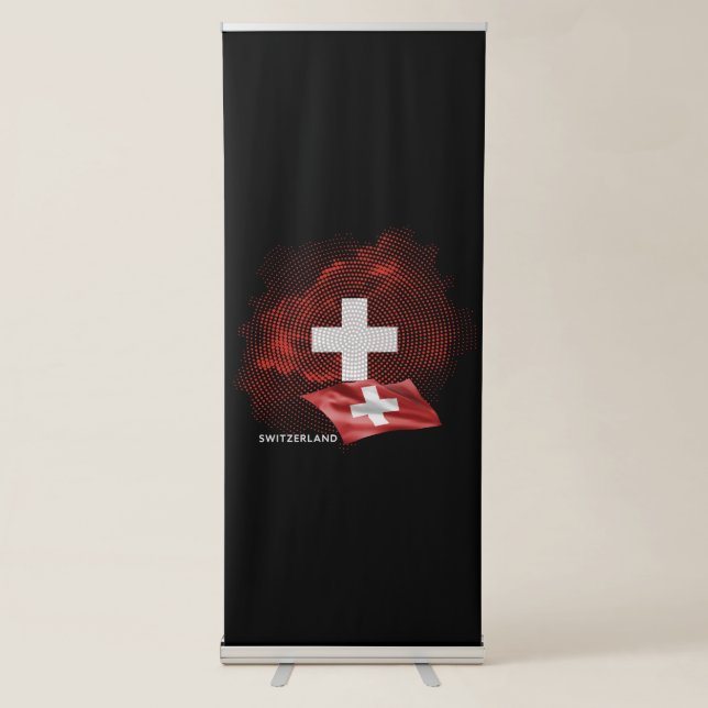 Switzerland flag retractable banner (Front)