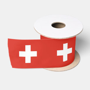 Switzerland Flag Satin Ribbon