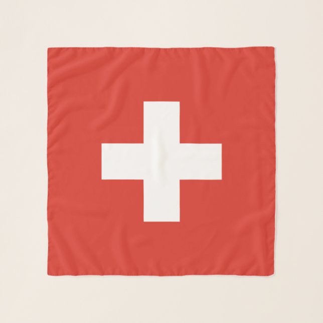 Switzerland Flag Scarf (Front)