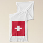 Switzerland Flag Scarf<br><div class="desc">Feel free to modify the design according to your own preferences. You may change the design location, orientation, background colors and size. Also, you may add your own text, or slogan set its font, location and size, all in order to create the ultimate personal gift for you and your loved...</div>