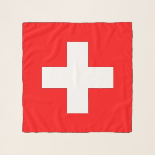 Switzerland Flag Scarf
