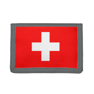 Switzerland Flag Schweiz Swiss Trifold Wallet