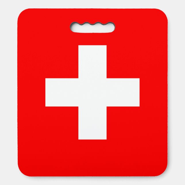 Switzerland Flag Seat Cushion (Front Vertical)