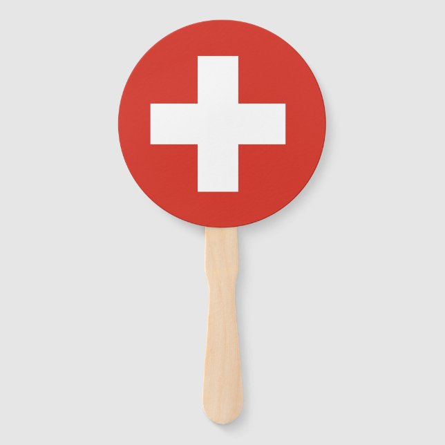 Switzerland flag Set of Fans (Front)
