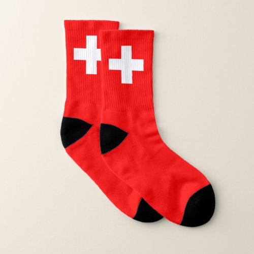 Switzerland Flag Socks
