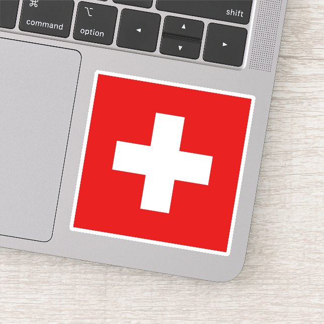 Switzerland flag sticker (Detail)