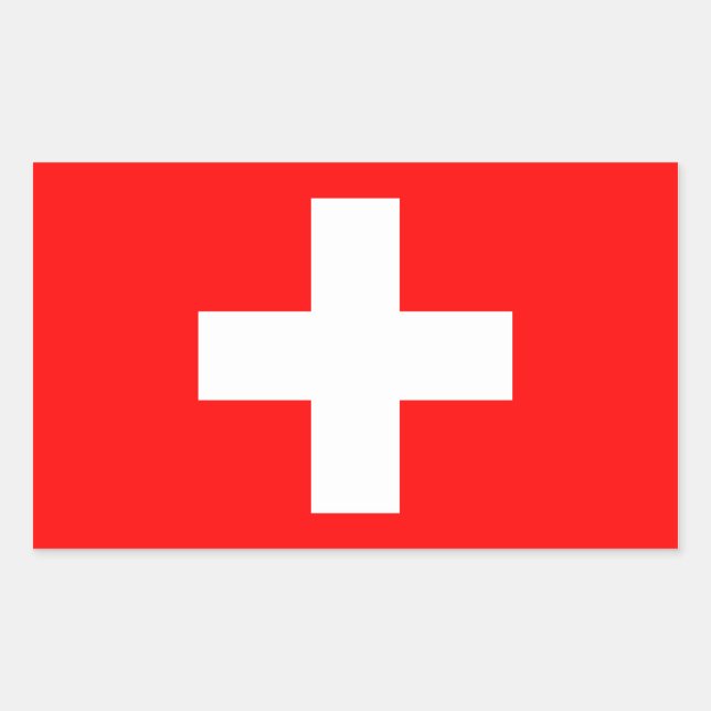 Switzerland Flag Sticker (Front)