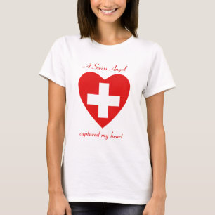 Switzerland Flag Sweetheart T-Shirt