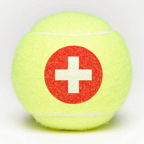 Switzerland Flag Tennis Balls
