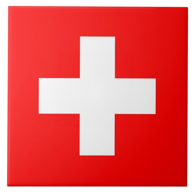 Switzerland Flag Tile (Front)